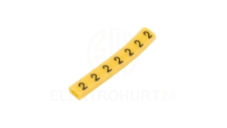 Oznacznik przewodów OZ-0/2 żółty E04ZP-01020100300 /100szt./