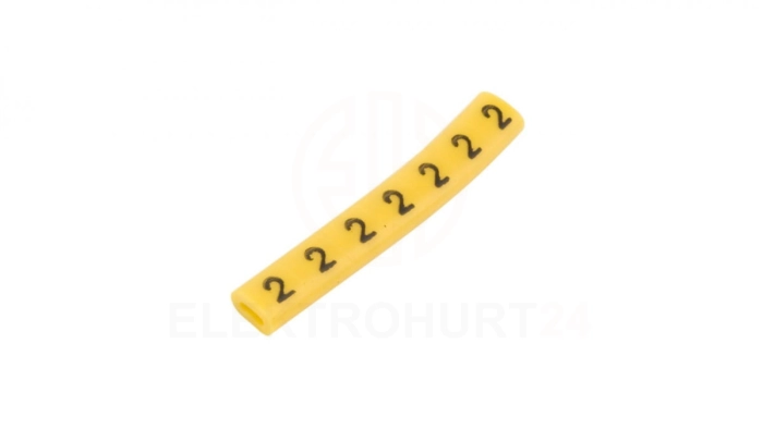 Oznacznik przewodów OZ-0/2 żółty E04ZP-01020100300 /100szt./
