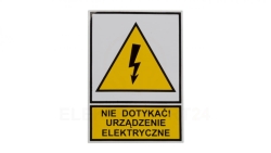 Tabliczka /znak ostrzegawczy/ TZO 52X74S /N.D.U.E./ E04TZ-01011110100 /10szt./