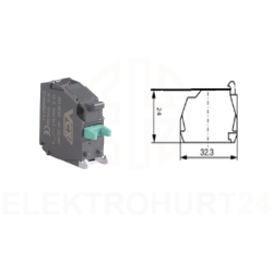 Styk XB5-BE101 1NO zielony