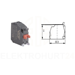 Styk XB5-BE102 1NC czerwony