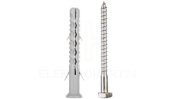 Kołek ramowy Koelner KD-10080 1080 mm z wkrętem heksagonalnym – do konstrukcji ściennych – 50 szt.