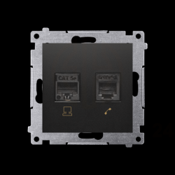 Simon 54 Gniazdo komputerowe RJ45 kategoria 5e + t