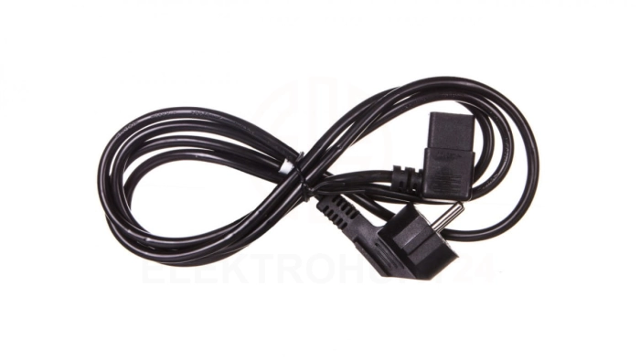 Kabel zasilający kątowy Schuko (type F, CEE 7/7) - C13 2m 50080