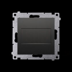 Simon 54 Zaślepka ramki czarny mat DP/49