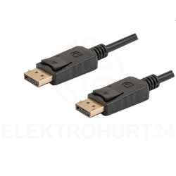 Kabel DisplayPort M/M 4K 1.8m czarny CA