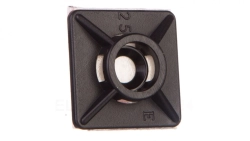 Podstawa przylepna 3,6mm 19x19mm klej czarna BMN0901E /100szt./