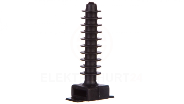 Kołek montażowy płaski czarny do opasek F=8mm BMKN5458AE /100szt./