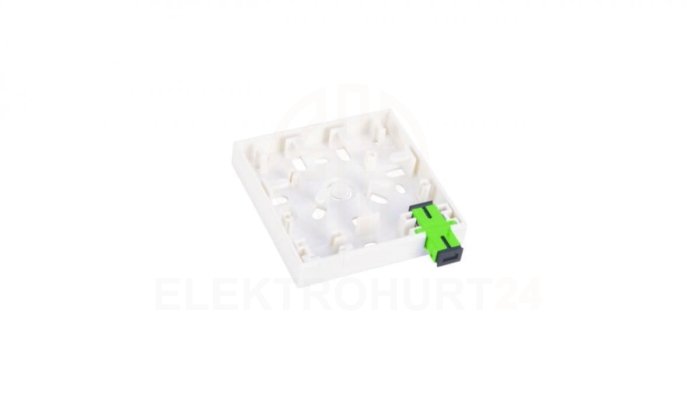 Gniazdo naścienne FTTH 2C (2 x SC simplex) bez adapterów FOPA-2A-01