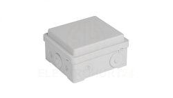 Puszka naścienna przyłączeniowa 100x52x100 mm, z 4 dławnicami, IP54, odporna na UV, NPP100 szara 35380002