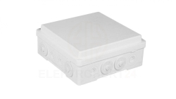 Puszka naścienna przyłączeniowa 130x52x130 mm, z 4 dławnicami, IP54, odporna na UV, NPP130 biała 35390006
