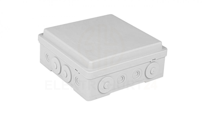 Puszka naścienna przyłączeniowa 130x52x130 mm, z 4 dławnicami, IP54, odporna na UV, NPP130 szara 35390002