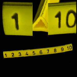 Oznacznik przewodów OZ-1/1-10 żółty E04ZP-01020201