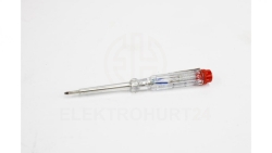 Próbnik napięcia 14 cm, transparentny 120-250V 19300