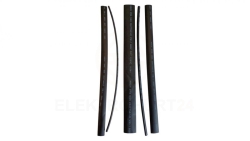 Zestaw rurek termokurczliwych, 3/5/8/10/15-25cm, czarne 08323 /5szt./