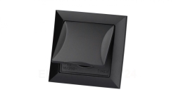Gniazdo podtynkowe z/u IP44 p/t Pola czarne, 33209