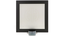 Oprawa elewacyjna z czujnikiem ruchu i zmierzchu Steinel L 20 S PIR max. 60W E27 IP44 IK03 230V antracyt / nierdzewna ST035693