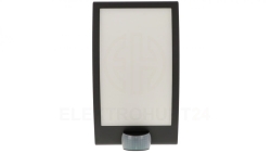 Oprawa elewacyjna z czujnikiem ruchu i zmierzchu Steinel L 22 S PIR max. 60W E27 IP44 IK03 230V antracyt / nierdzewna ST035709