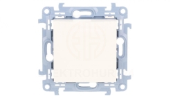 Simon 10 Łącznik uniwersalny – schodowy bez piktogramu (moduł) 10 AX, 250 V~, szybkozłącza biały CW6C.01/X/11