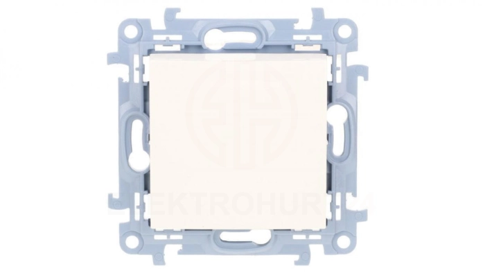 Simon 10 Łącznik uniwersalny – schodowy bez piktogramu (moduł) 10 AX, 250 V~, szybkozłącza biały CW6C.01/X/11