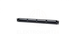 Panel Krosowy PatchPanel 1U Rack 19 UTP 24x RJ45 Cat5e