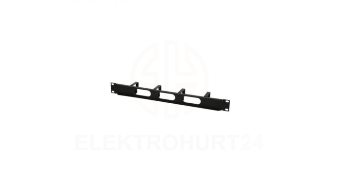 Organizer kabli 1U do szaf rack 19, 4x48mm, czarny