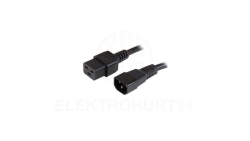 Przedłużacz kabel Zasilający Iec320 C14 Na C19 10A 2M Czarny ICOC 066-NC