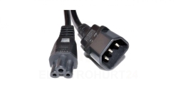 Przedłużacz kabel Zasilania C14 Na C5 1.8M Czarny ICOC 15-NC