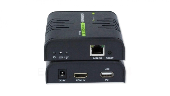 Techly KVM Extender HDMI+USB po skrętce Cat5e/6 do 120m IDATA HDMI-KVM2