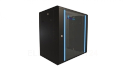 Szafa rack montowana na ścianie Extralink 12U 600x450 Czarna