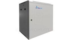Szafa rack montowana na ścianie, drzwi blaszane pełne Extralink 12U 600x450 ASP Szara