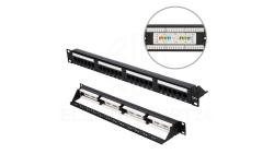 Patchpanel 24 porty Extralink CAT5E UTP V2