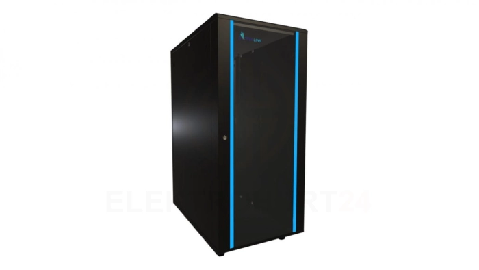 Szafa rack stojąca Extralink 27U 600x1000 Czarna