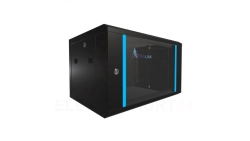 Szafa rack montowana na ścianie Extralink 6U 600x450 Czarna