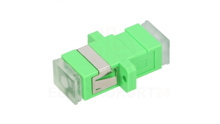 Adapter Jednomodowy, Simplex, z bezbarwnymi zaślepkami Extralink SC/APC