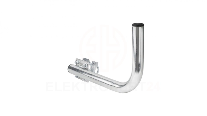 Prawy uchwyt balkonowy z cybantami M8, stal, ocynk Extralink B300