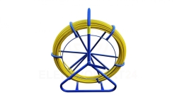 Pilot do przeciągania kabli włókno szklane FRP, śr. 8mm, dł. 100m, żółty Extralink Pilot 8mm 100m