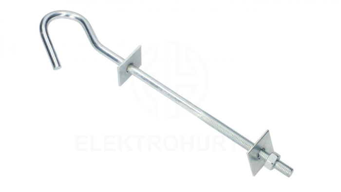 Śruba hakowa do wieszania uchwytów odciągowych 12/230mm, śruba M12 Extralink