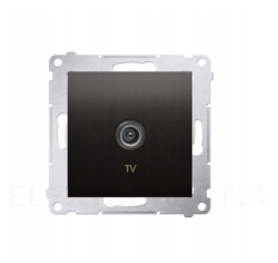 Simon 54 Gniazdo antenowe TV końcowe antracyt DAK1