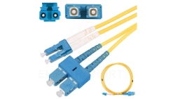 Patchcord Jednomodowy, Duplex, 3mm, 0,5m Extralink SC/UPC-LC/UPC