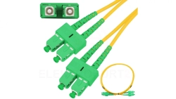 Patchcord Jednomodowy, Duplex, G652D, PVC, 3mm, 2m Extralink SC/APC-SC/APC