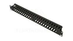 Organizer kabli 1U 19 z metalową osłoną Extralink
