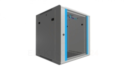 Szafa rack montowana na ścianie Extralink 12U 600x600 Szara