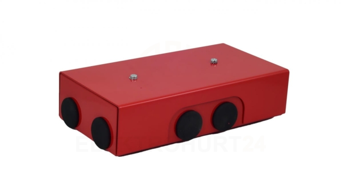 Puszka przeciwpożarowa PIP-5A R4x2x4,4x3x4 prostokątna, E90, rozgałęźna, wymiary 92x47x174mm, czerwony 84625616