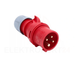 Wtyczka przenośna 16A 4P 400V czerwona IP44 SHARK