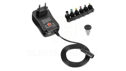 Zasilacz uniwersalny regulowany 3-12V 1A 12W USB 5V 2.1A IPW-NTS1000G2