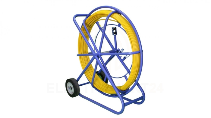 Pilot do przeciągania kabli włókno szklane FRP, śr. 9mm, dł. 200m, żółty Extralink Pilot 9mm 200m