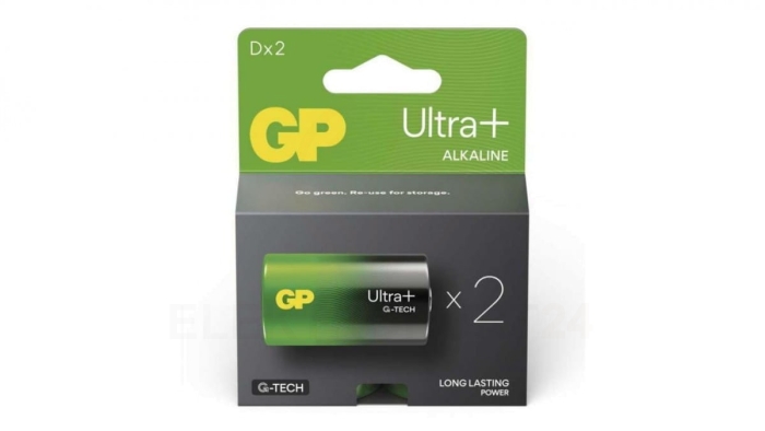GP bateria alkaliczna ULTRA PLUS D (LR20) 2PP /2szt./