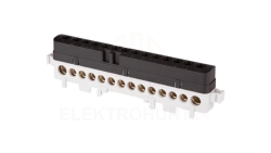 Listwa przyłączeniowa izolowana LPI-14s 14-otworów 101A IP20 czarna A18-1038