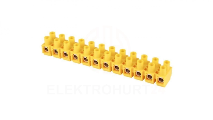 Złączka wielotorowa 16mm2 TLZ-16N 12-tor. żółty A12-24N1